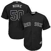 Red Sox 50 Mookie Betts Mookie Black 2019 Players' Weekend Player Jersey Dzhi,baseball caps,new era cap wholesale,wholesale hats